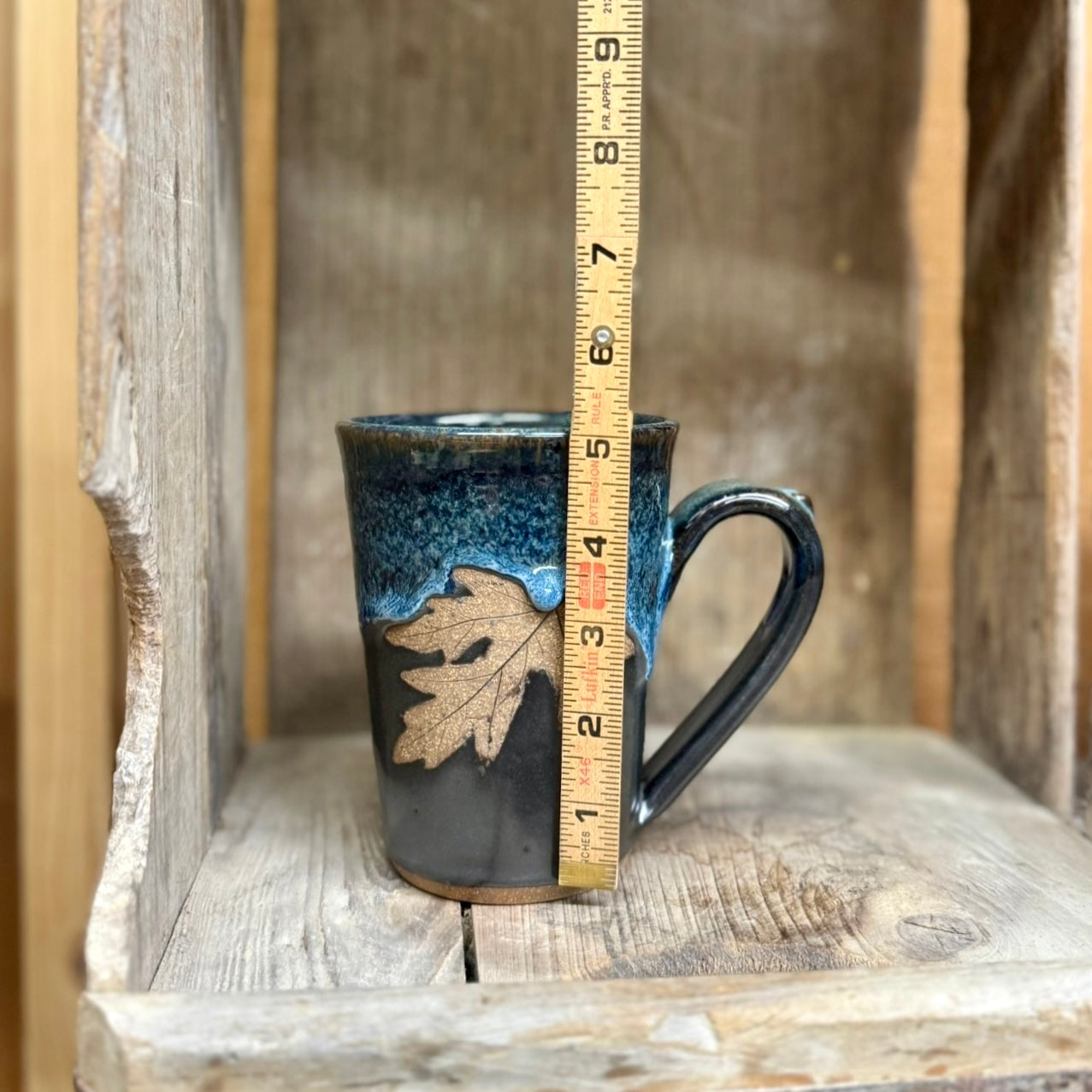 Large Leaf Mug {Midnight}