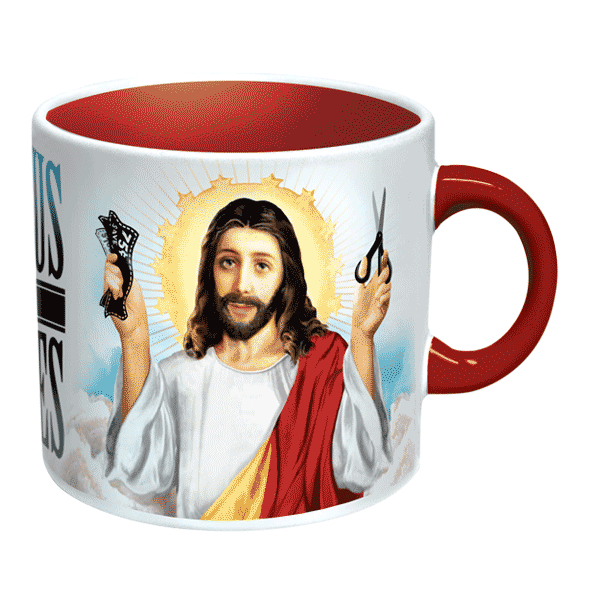 Jesus Shaves Mug