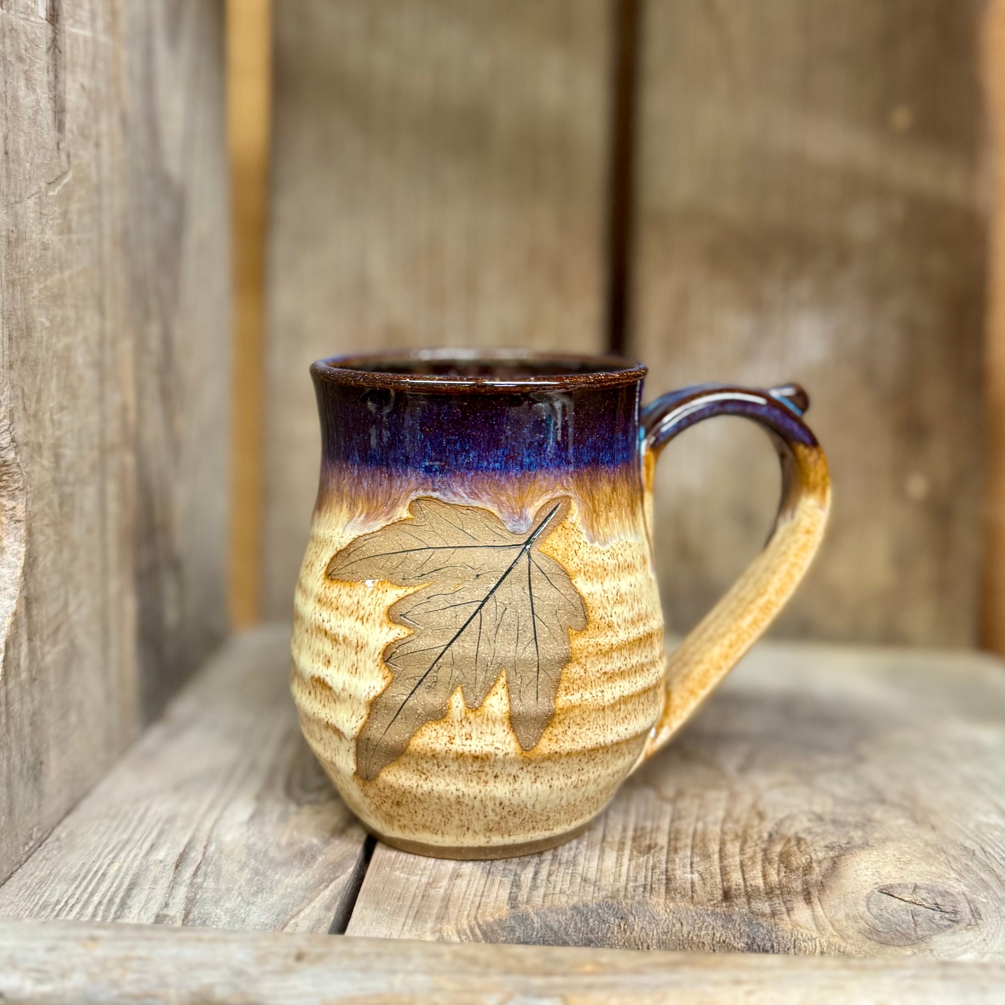 Leaf Mug {Sunflower Field}