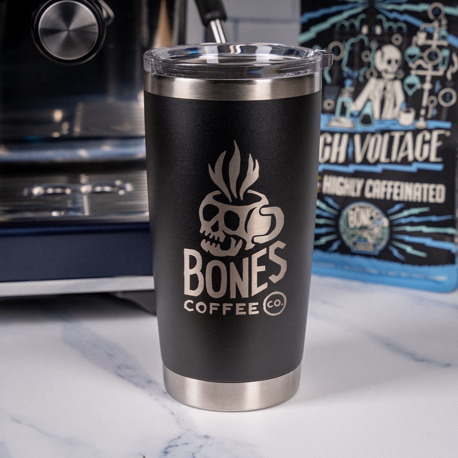 20 oz. Stainless Steel Hot/Cold Tumbler (Black)