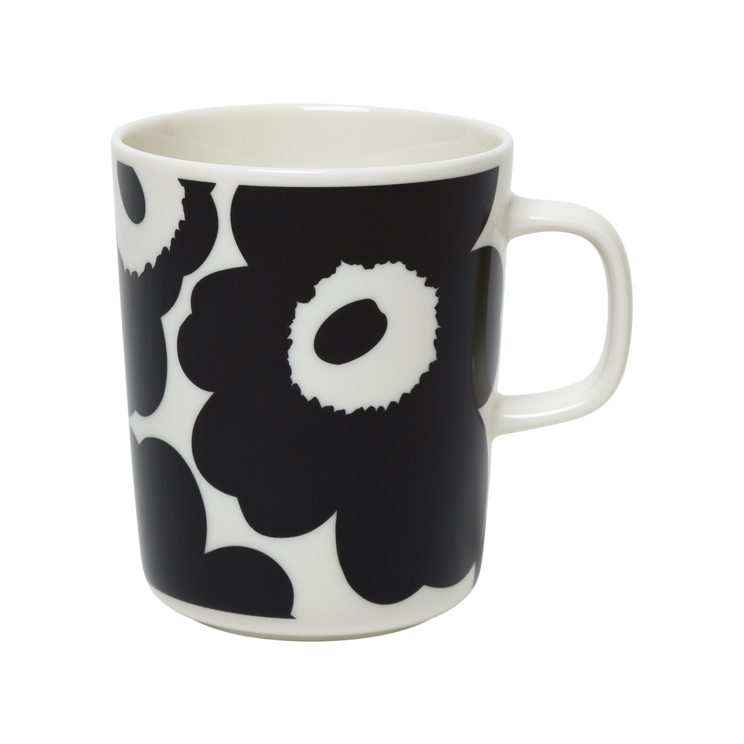 "Marimekko Unikko Mug, white/black"
