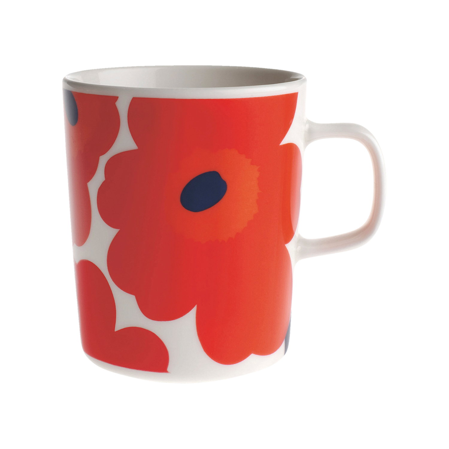 "Marimekko Unikko Mug, white/red"