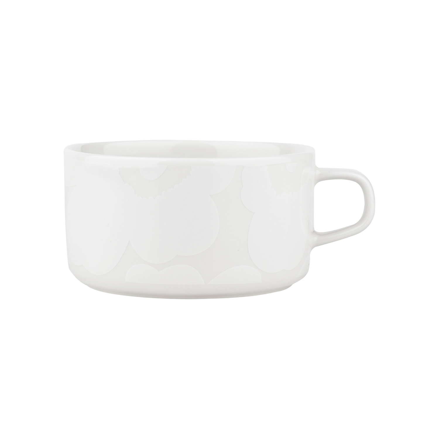 "Marimekko Unikko Teacup, off-white/white"