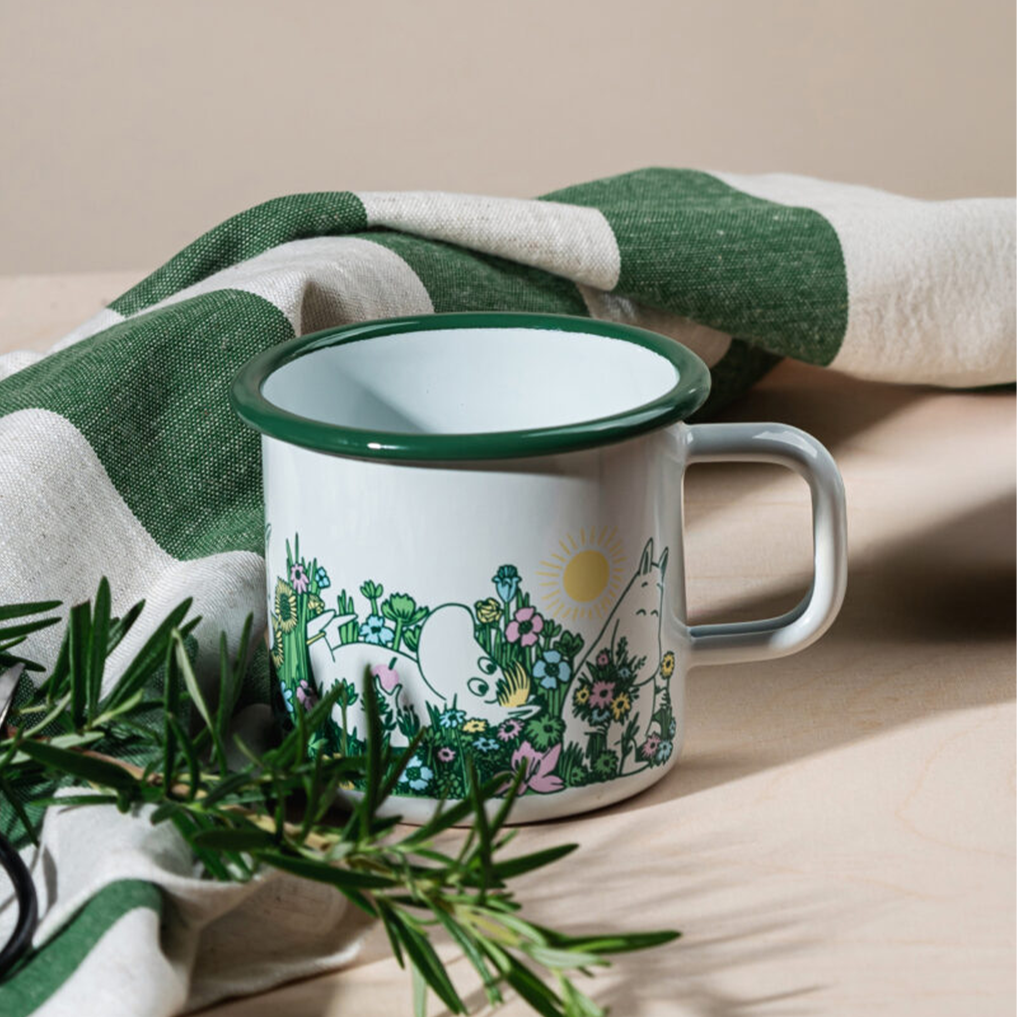 Muurla Moomin In The Garden Enamel Mug