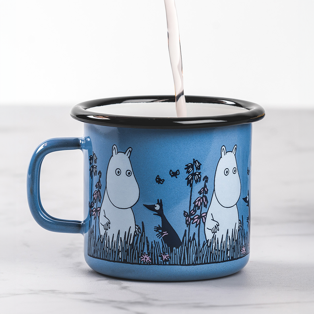 Muurla Moomin Friends Blue Enamel Children's Mug