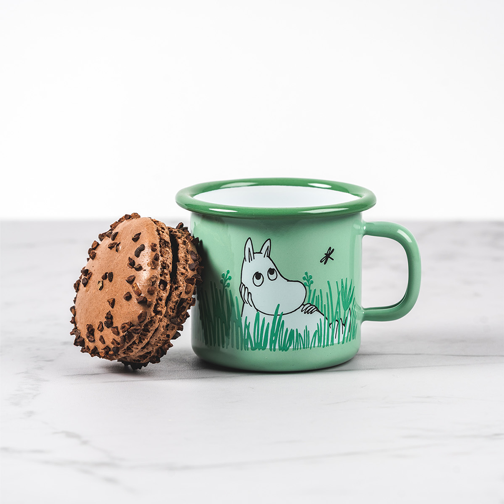 Muurla Moomin Friends Green Enamel Children's Mug