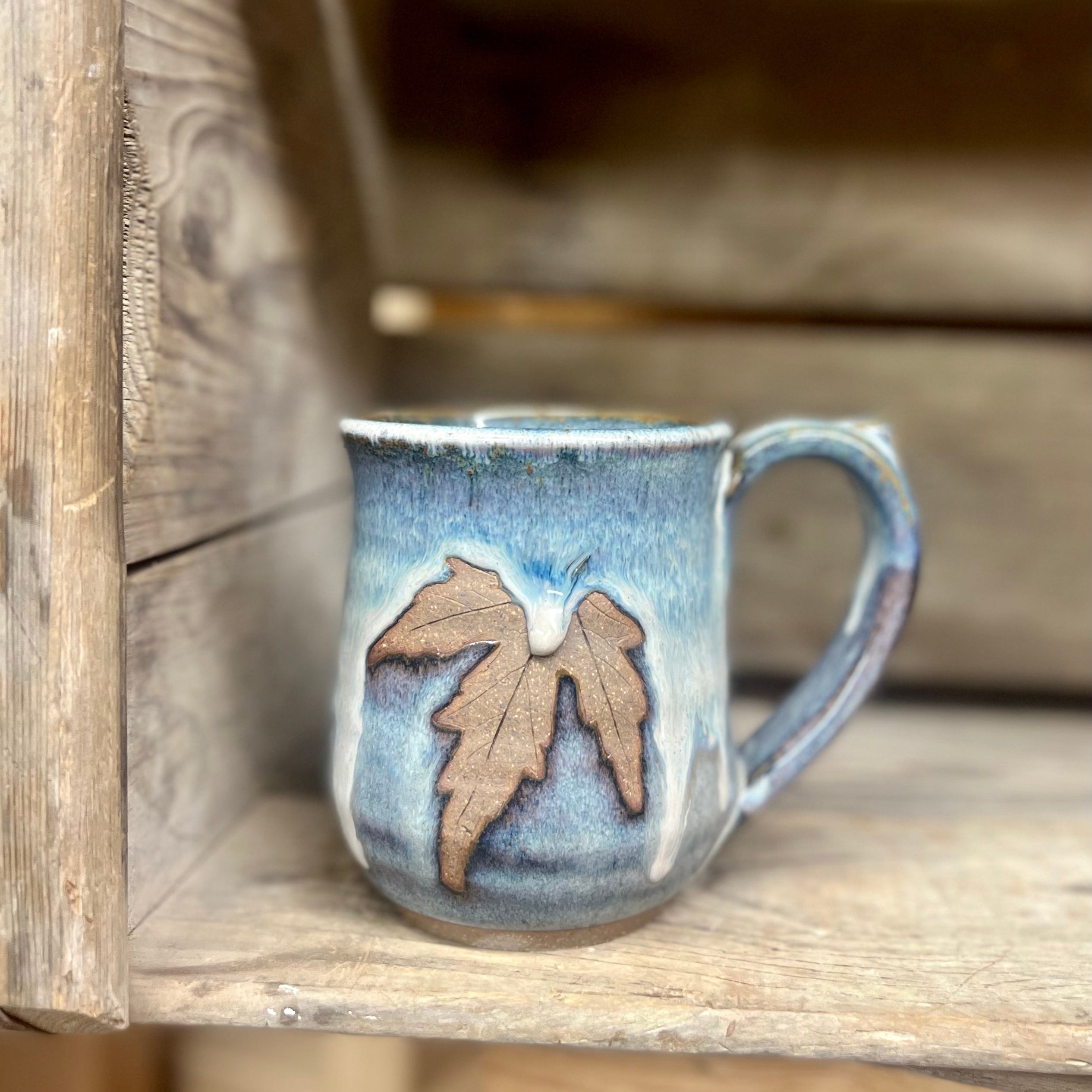 Leaf Mug {Smoky Blue}