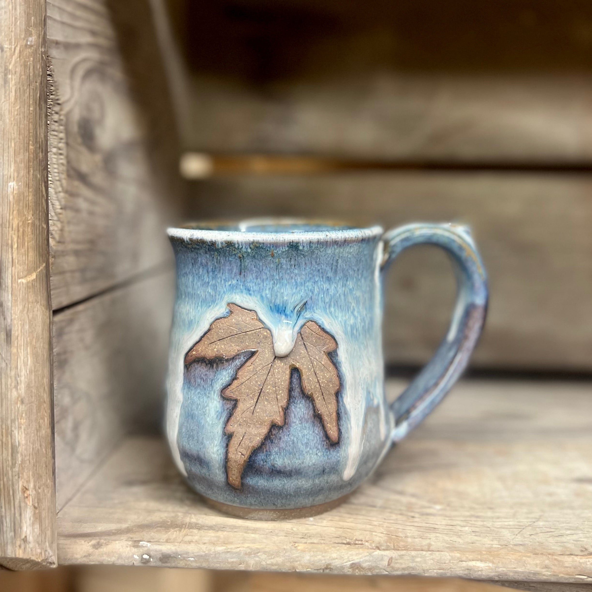 Leaf Mug {Smoky Blue}