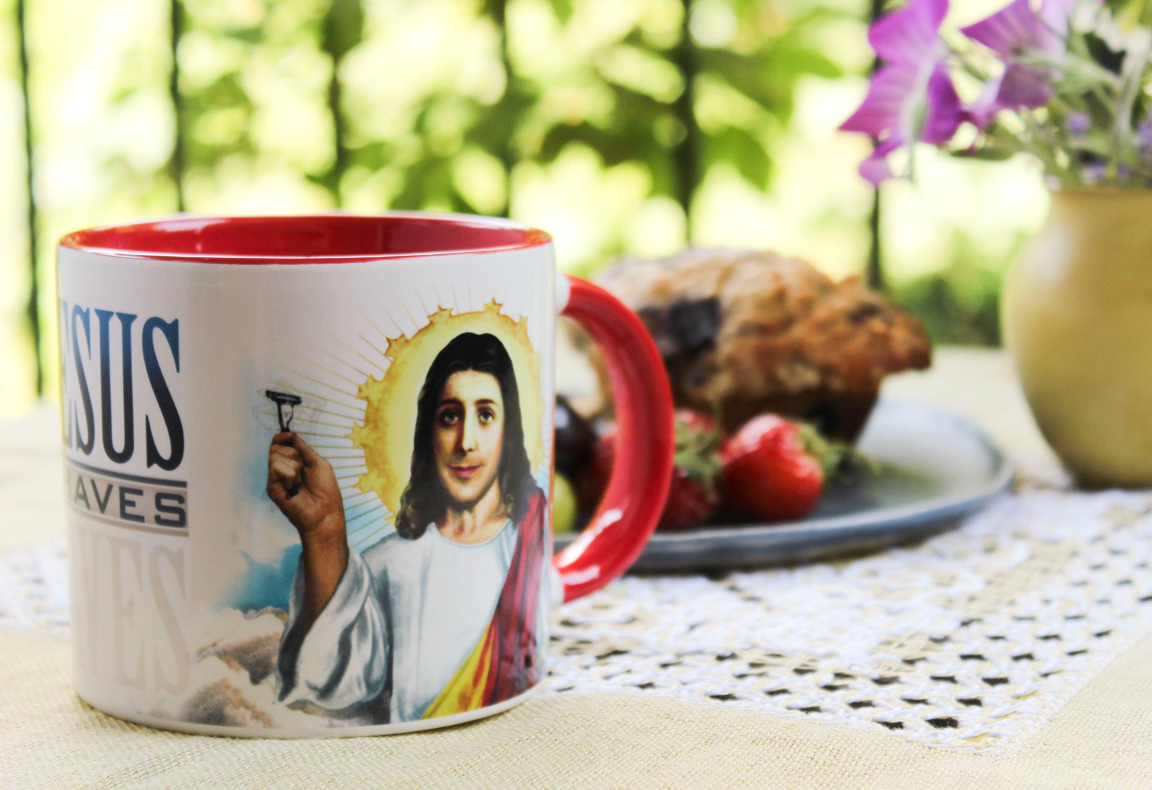 Jesus Shaves Mug