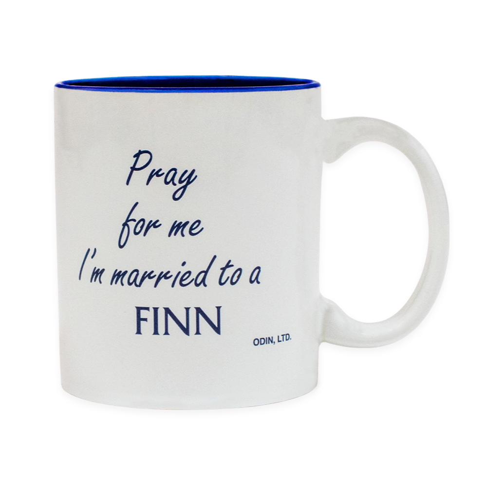 Finnish Coffee Mug - Pray for me I'm married to a Finn