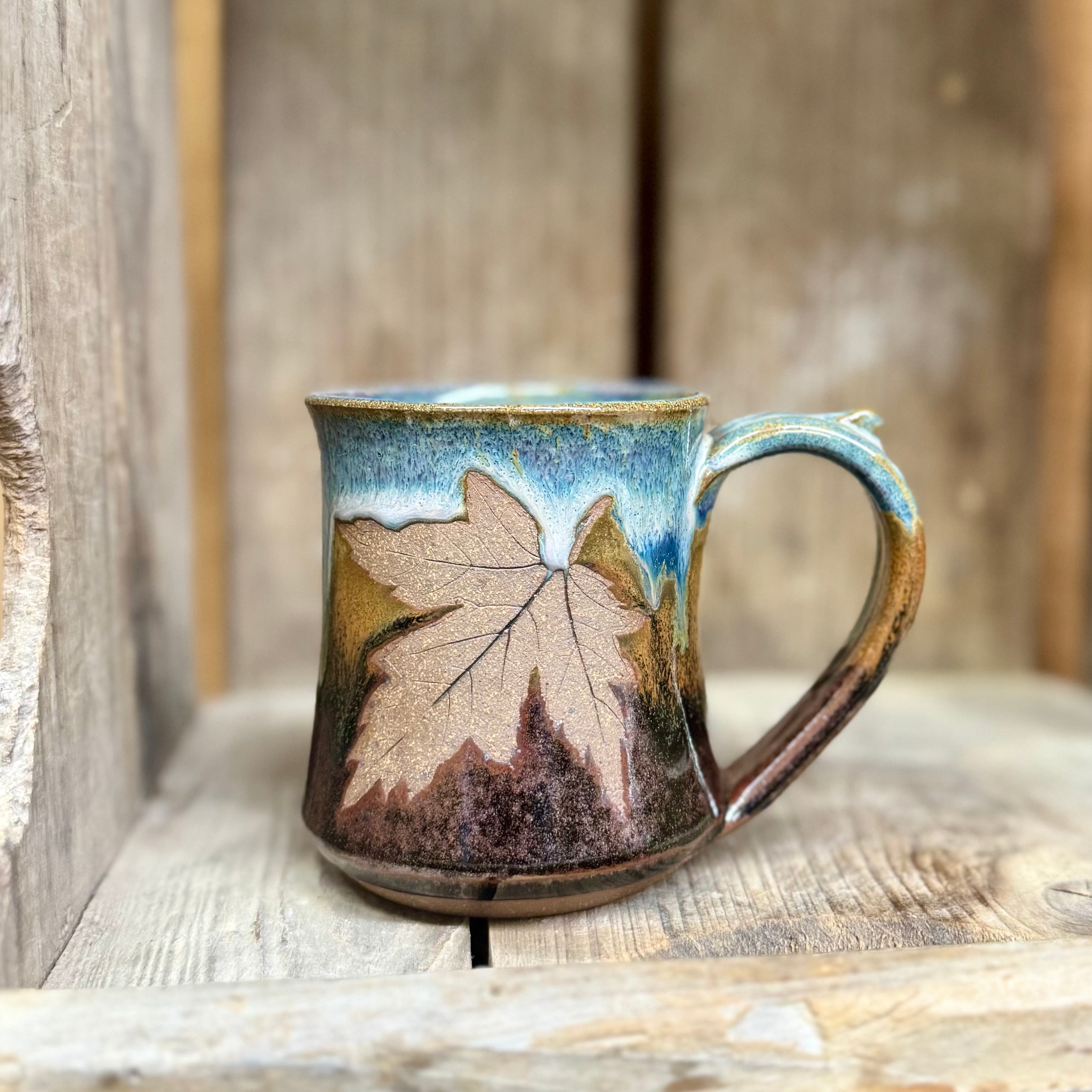 Brandon Leaf Mug {Earth and Sky}