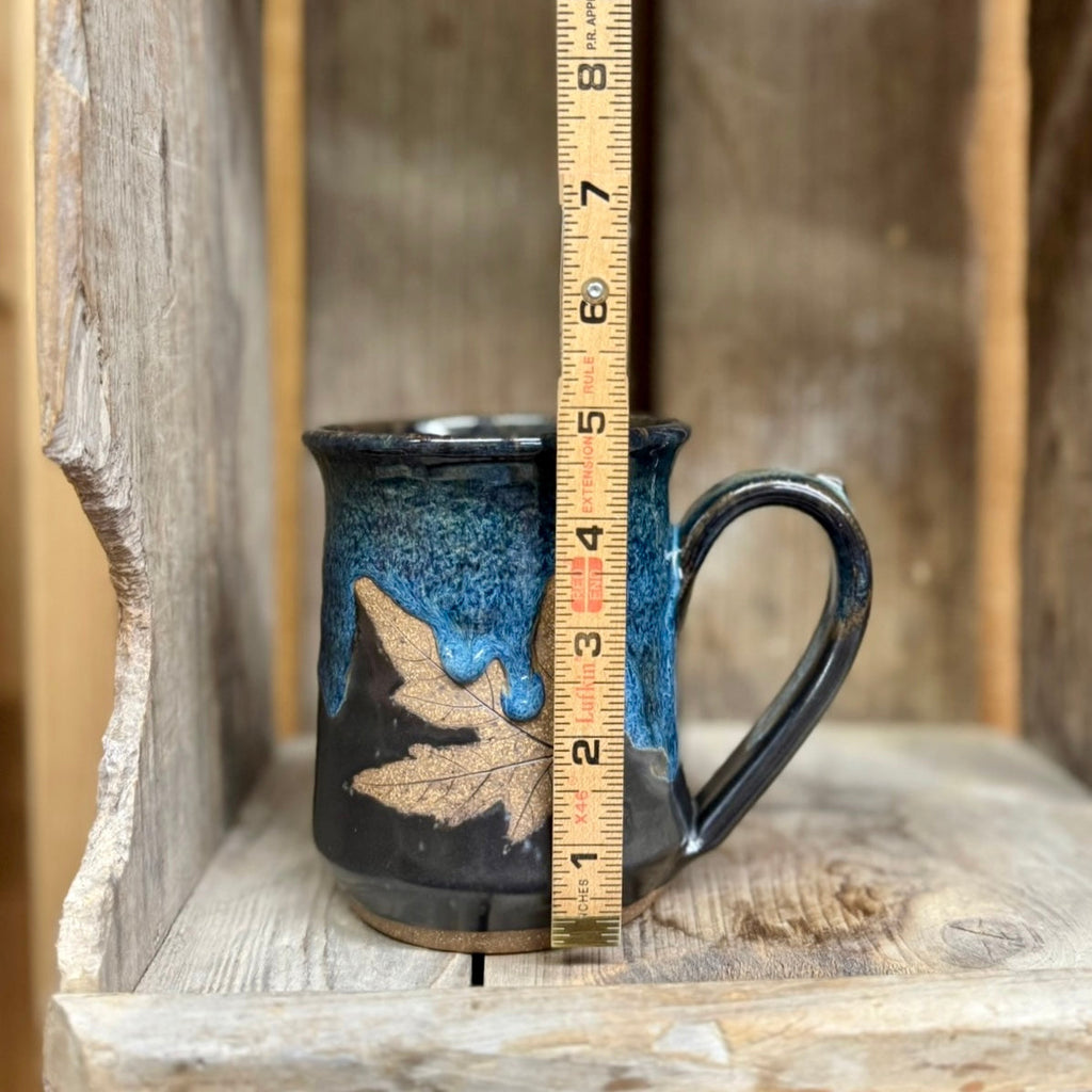 Large Leaf Mug {Midnight}