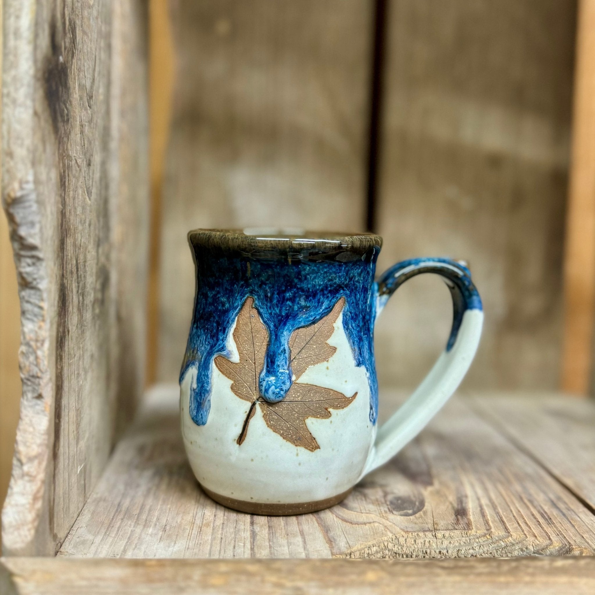 Mini Leaf Mug {Blue Jay}