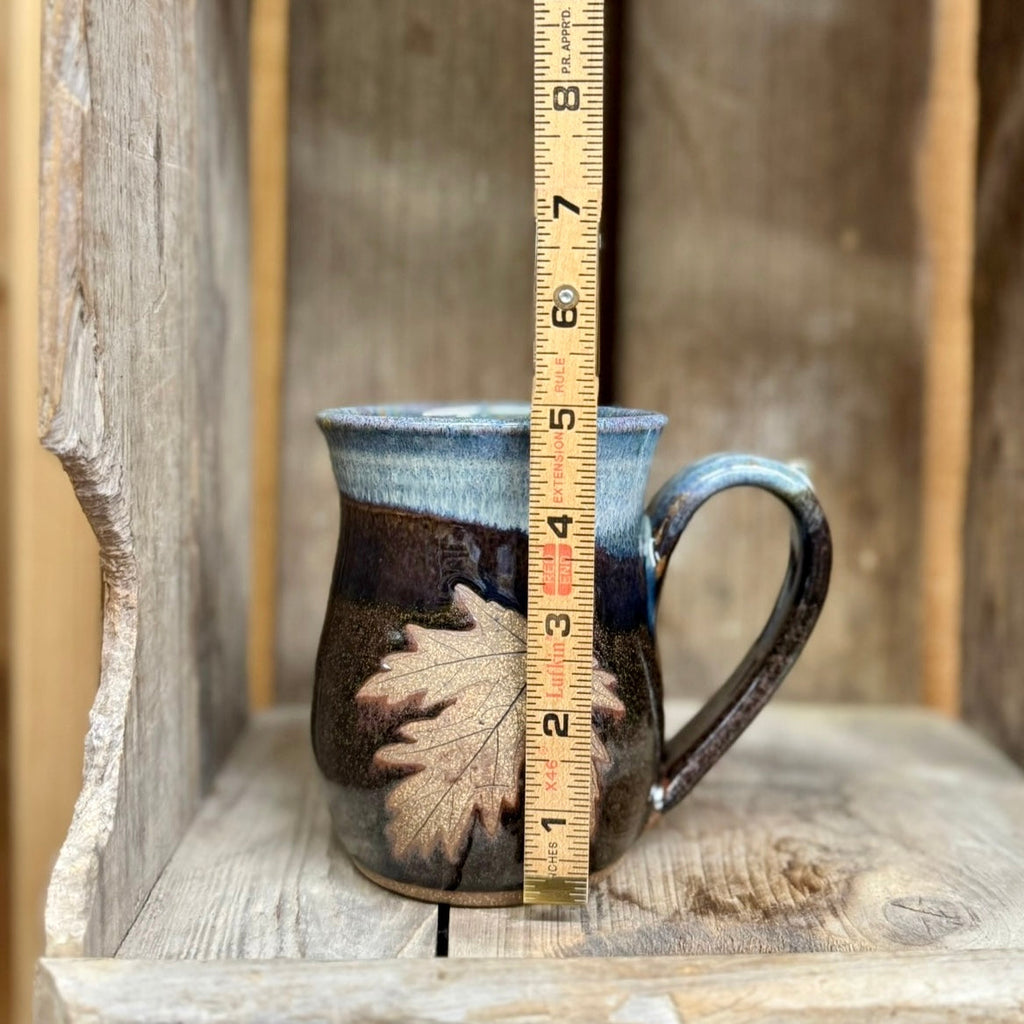 Large Leaf Mug {Denim}