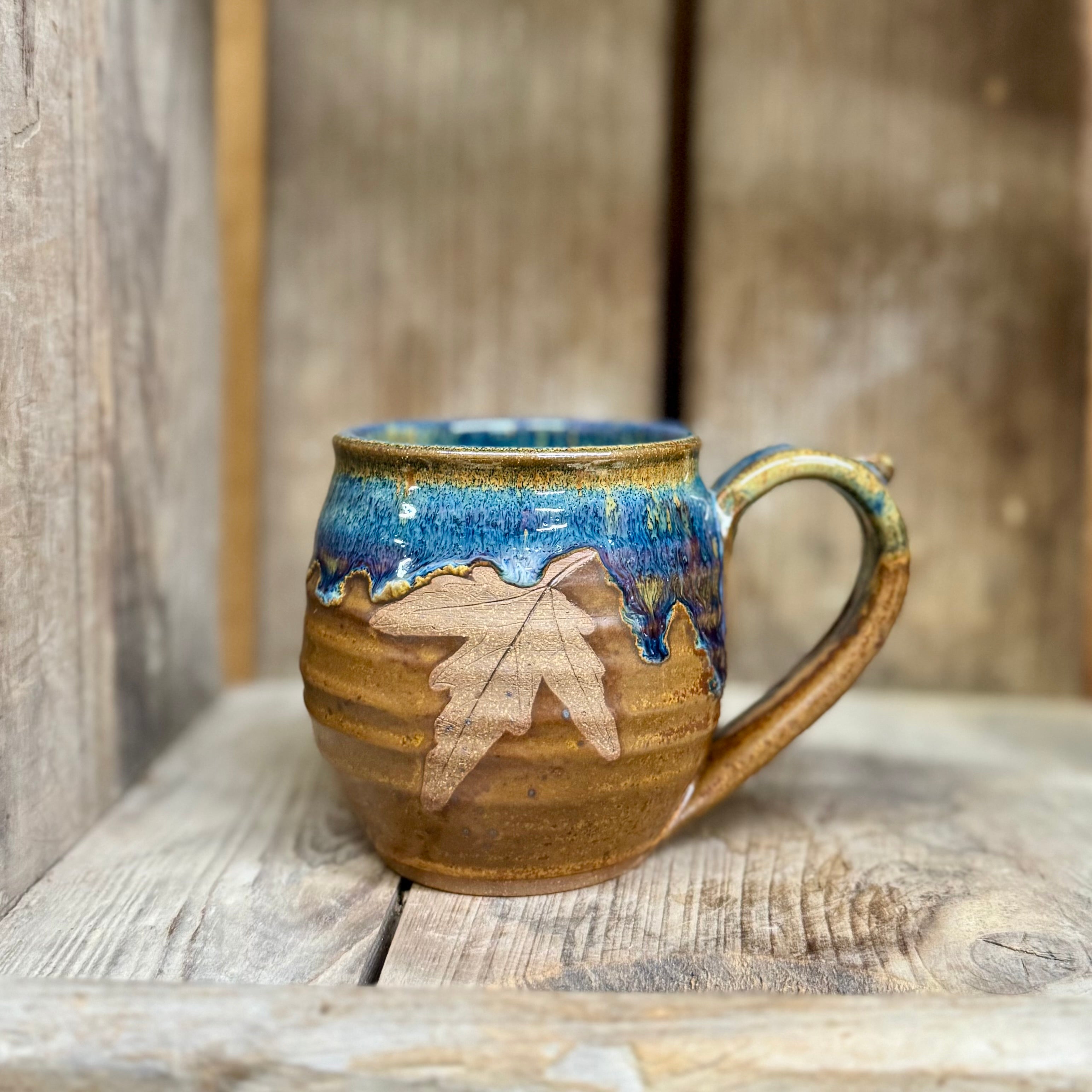 Barrel Leaf Mug {Autumn Storm}