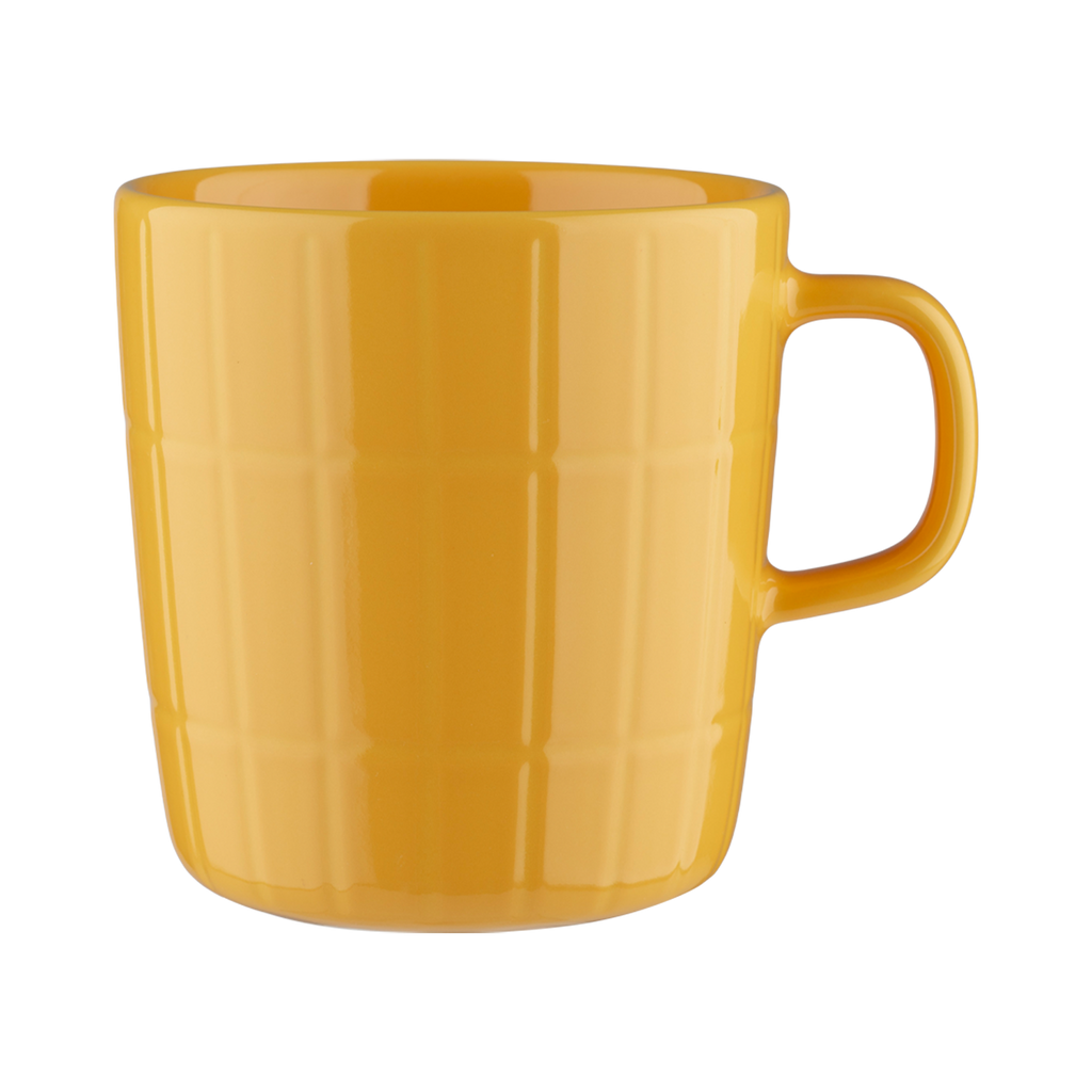 "Marimekko Tiiliskivi Large Mug, saffron yellow"