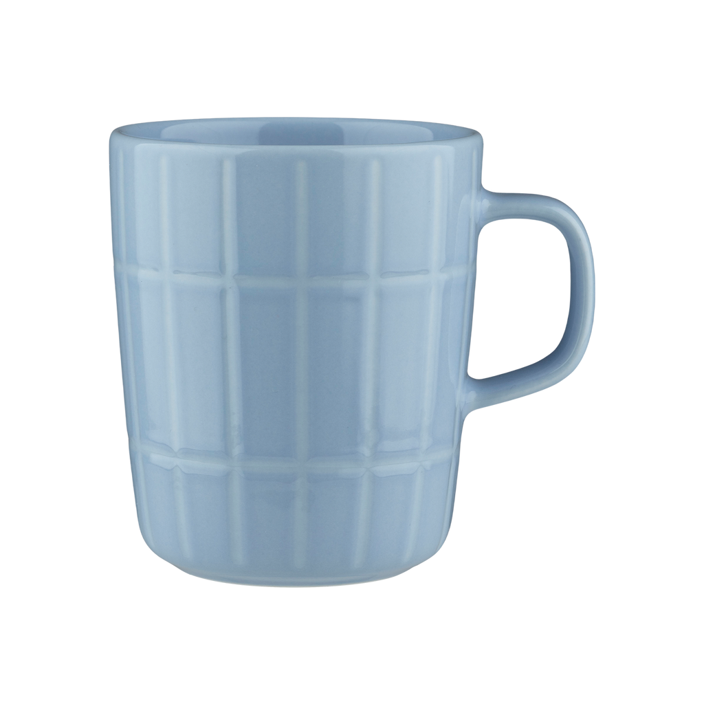 "Marimekko Tiiliskivi Mug, lt.blue,off-white"