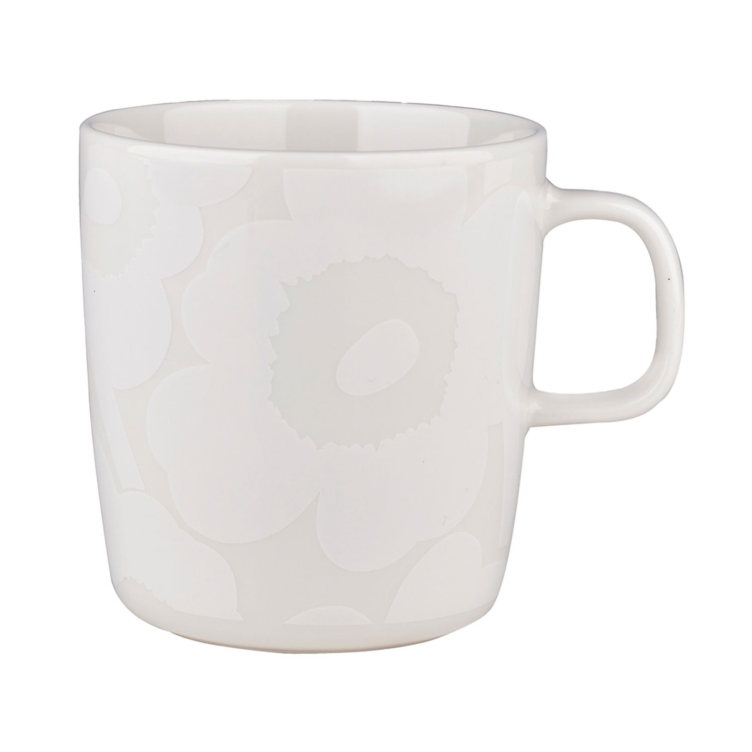 "Marimekko Unikko Large Mug, off-white/white"