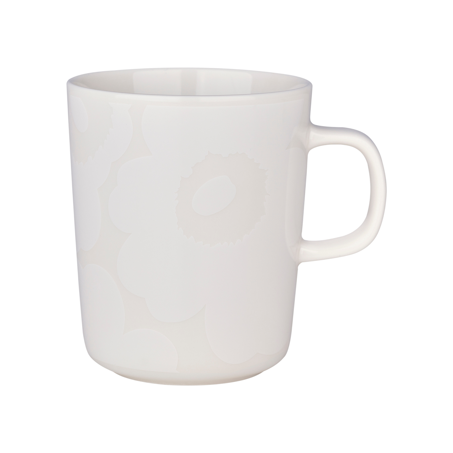 "Marimekko Unikko Mug, off-white/white"