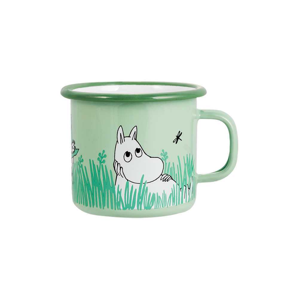 Muurla Moomin Friends Green Enamel Children's Mug