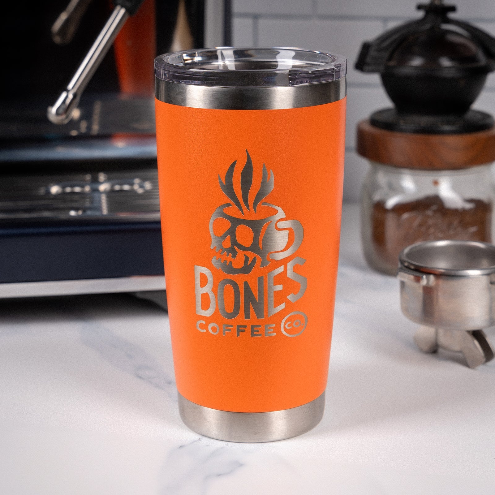 20oz. Stainless Steel Hot/Cold Tumbler (Orange)