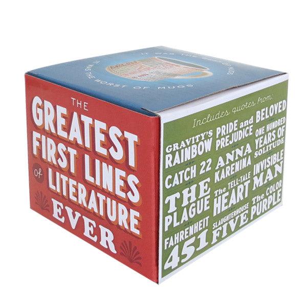 First Lines Literature Mug