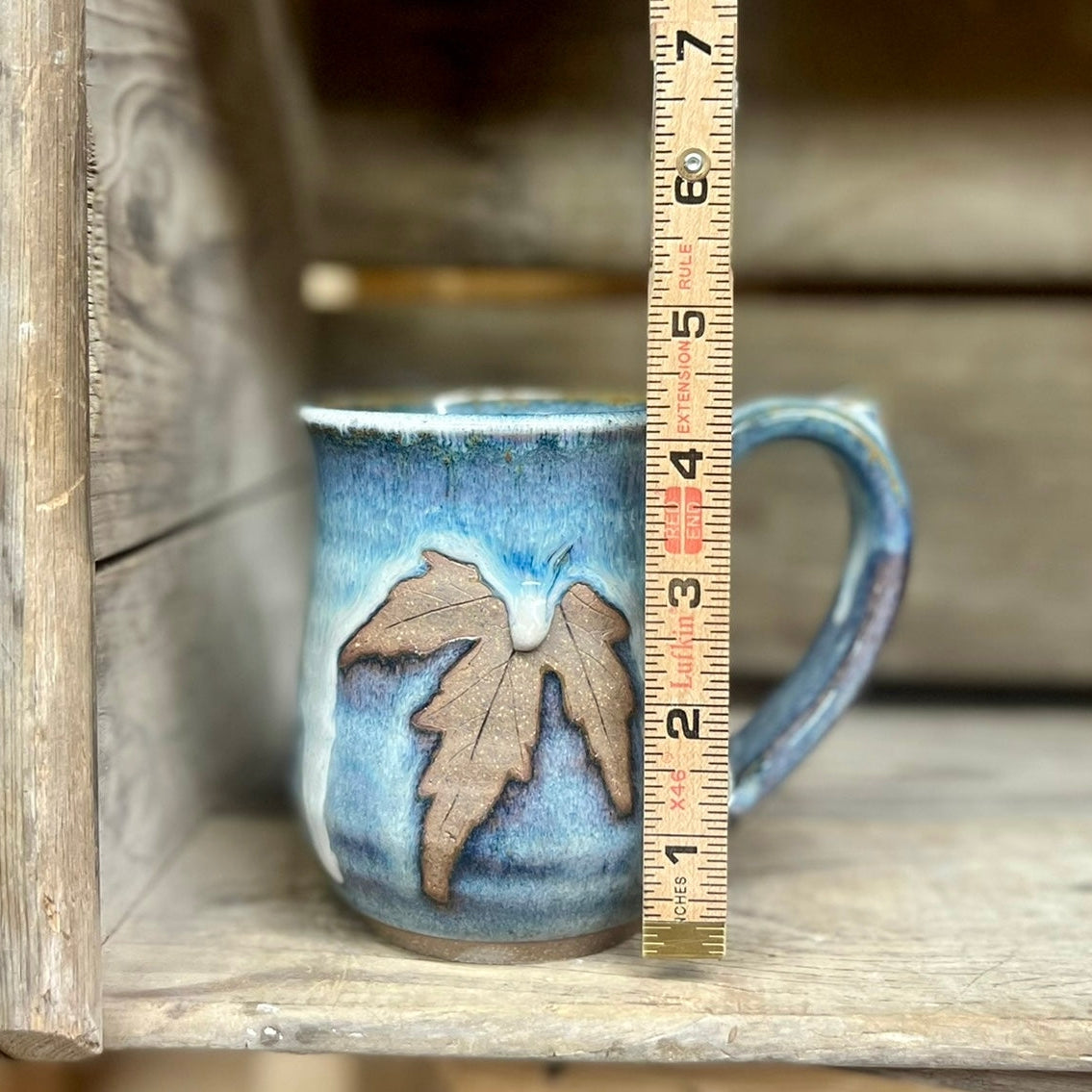 Leaf Mug {Smoky Blue}