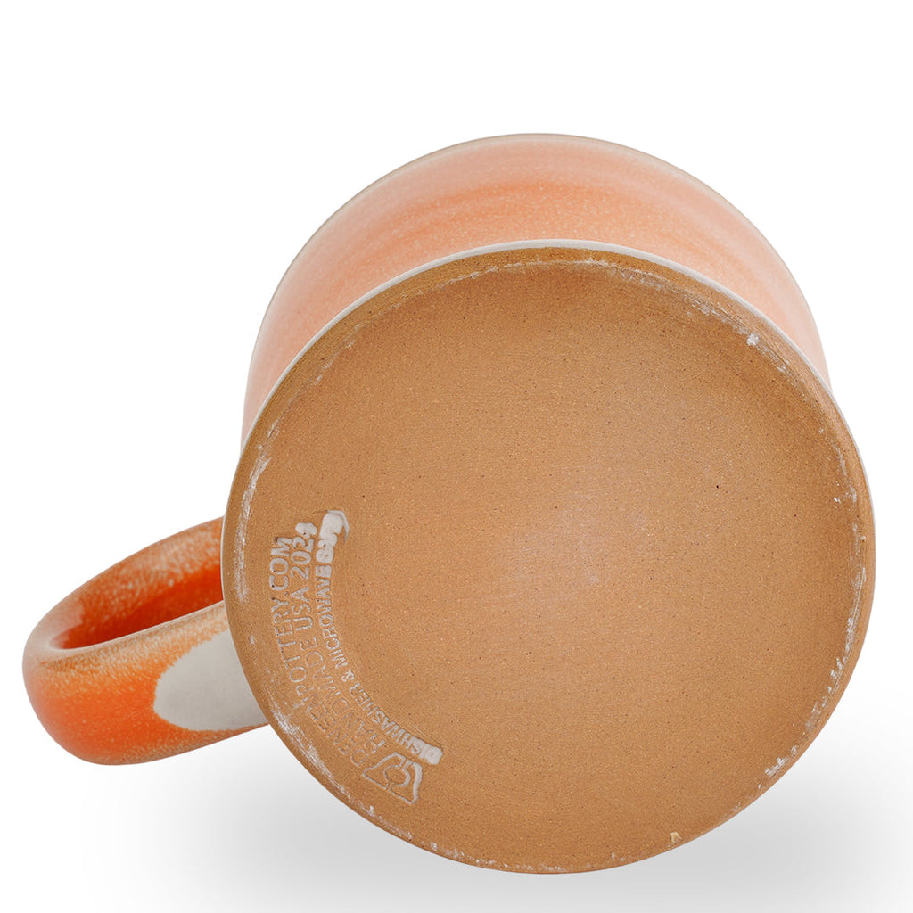 Orange Sickle Handthrown Mug